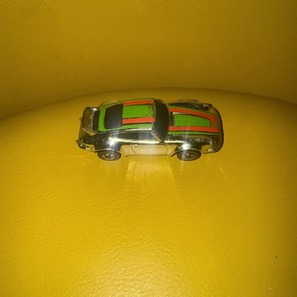Vintage Mattel Hot Wheels Redline Porsche P-911 Super Chrome 1974 Hong Kong EUC
